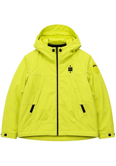 Giubbino bambino verde acido imbottito BLAUER | 26W26WBLKC03331VERDE ACIDO